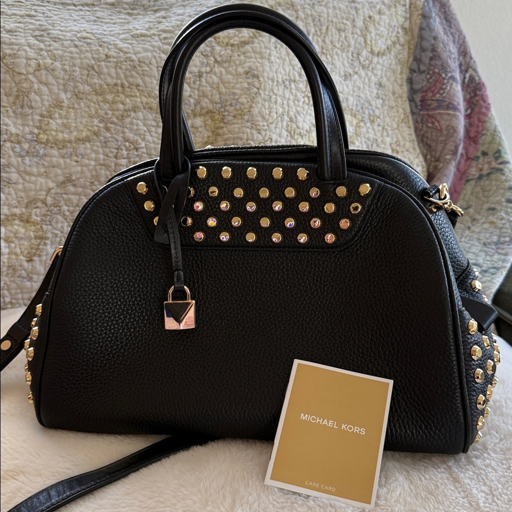 MICHAEL KORS AUSTIN BOWLER BAG PURSE CROSSBODY - Picture 10 of 10